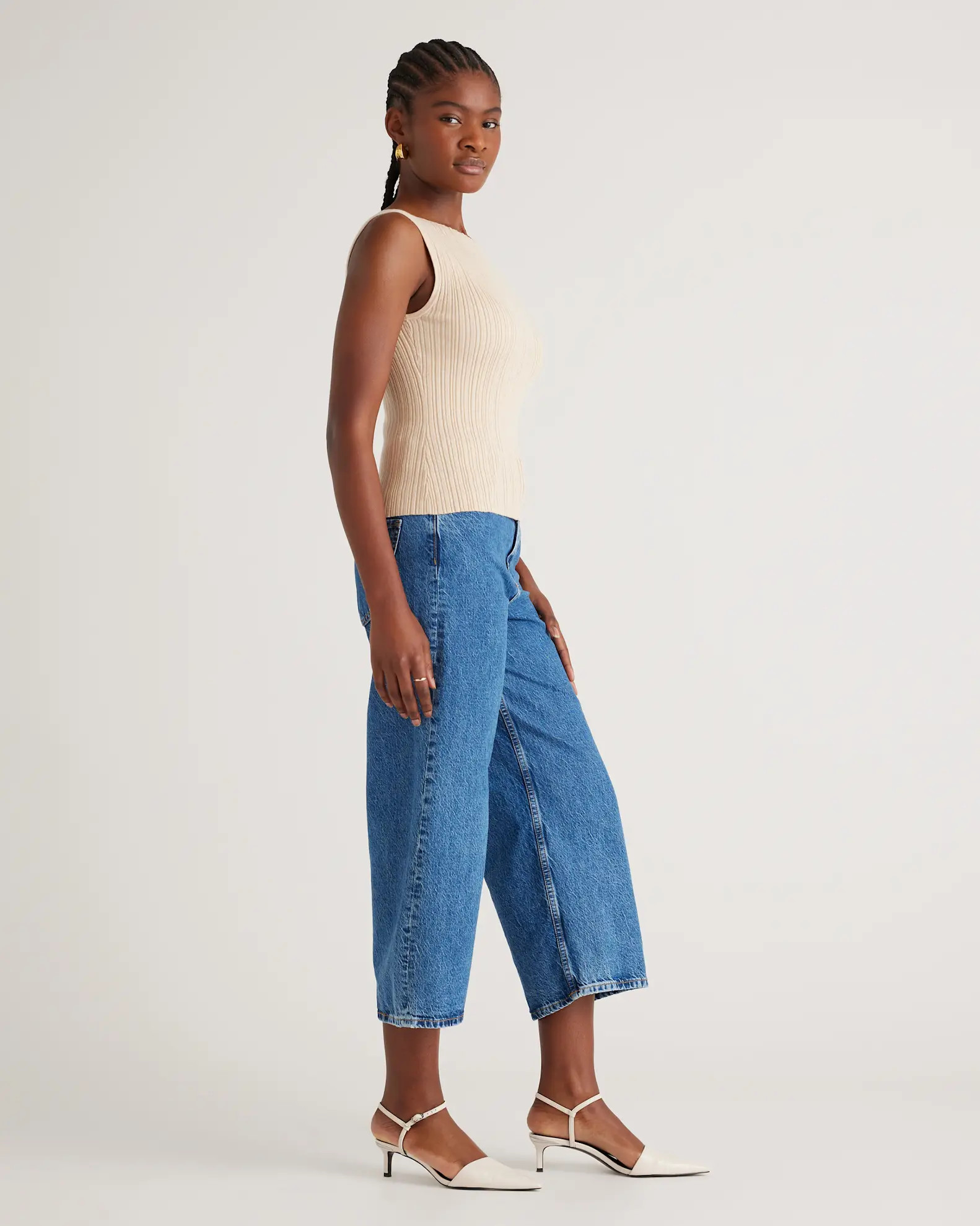 Cotton Cashmere Ribbed Tank | Quince