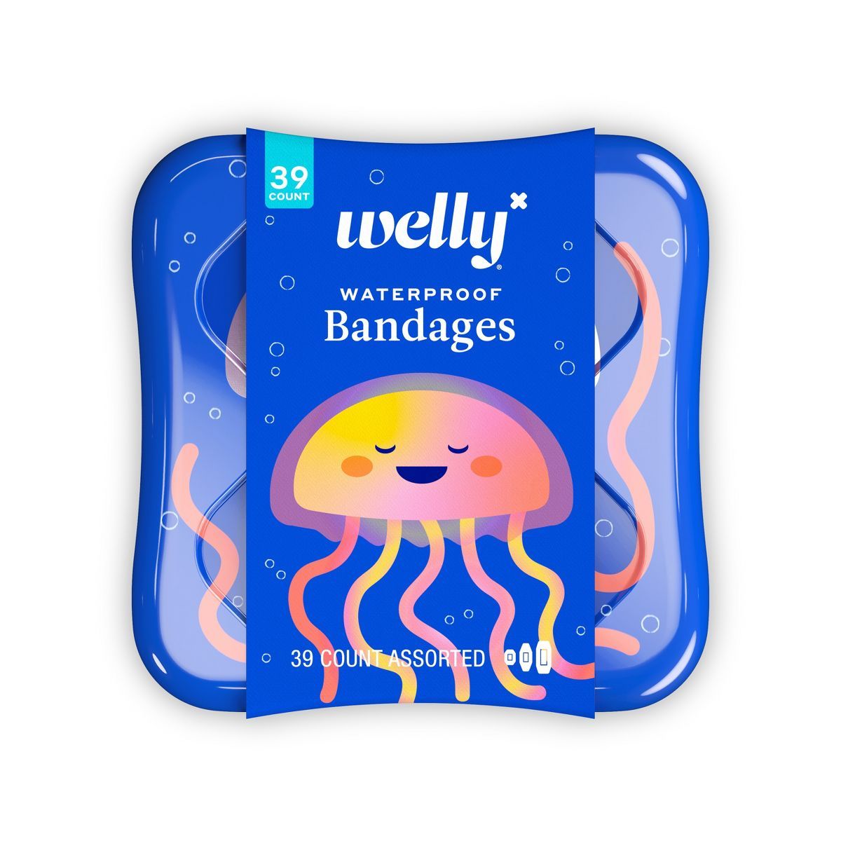 Welly Kid's Waterproof Bandages - Jellyfish - 39ct | Target