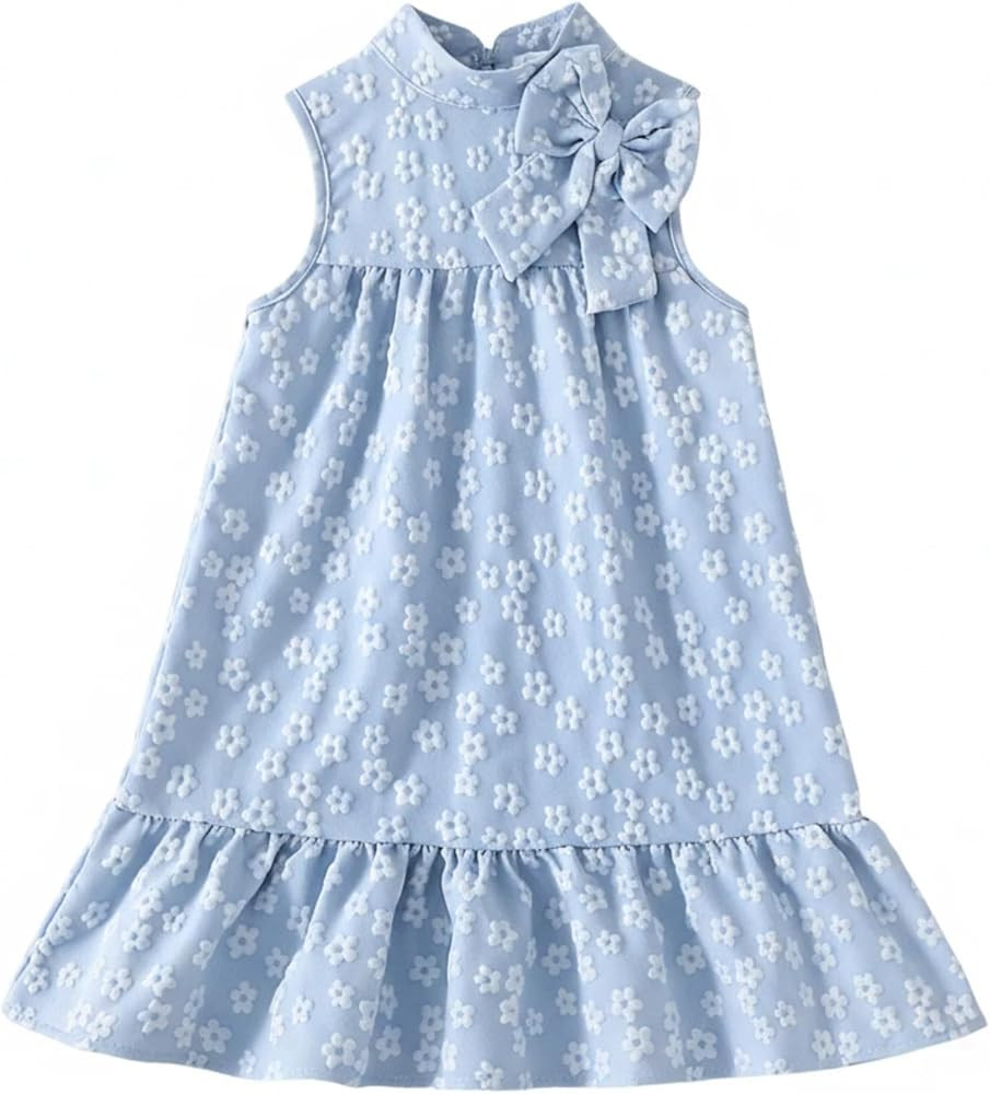 Kids Little Girl Clothes Sleeveless A Line Swing Midi Dress Toddler Casual Dresses Summer Outfits... | Amazon (US)