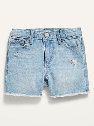 Light-Wash Ripped Jean Cut-Off Shorts for Toddler Girls | Old Navy (US)