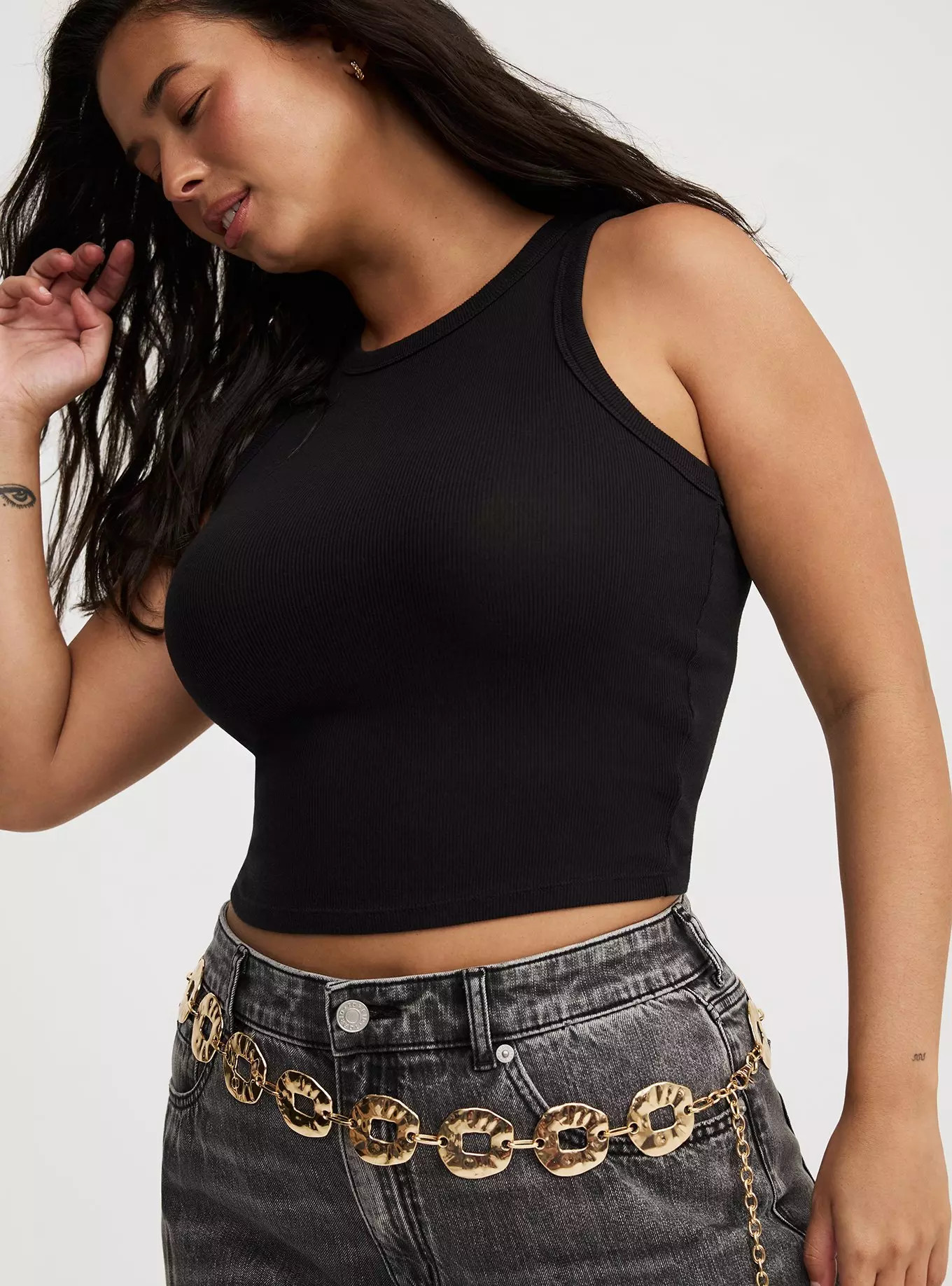 HAMMERED OVAL CHAIN BELT | Torrid (US & Canada)