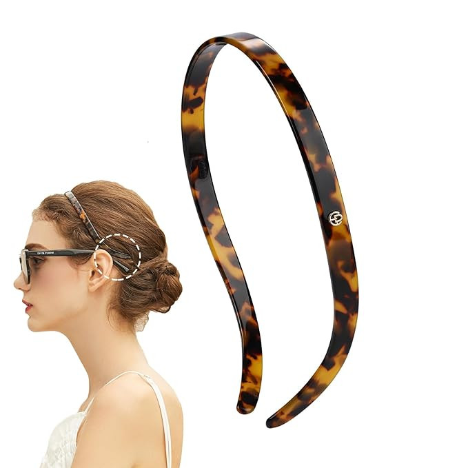 EVITA PERONI Hair Band for Eyewear, No Pressure, Non Slip Fashion Thin Headbands for Women - Tort... | Amazon (US)