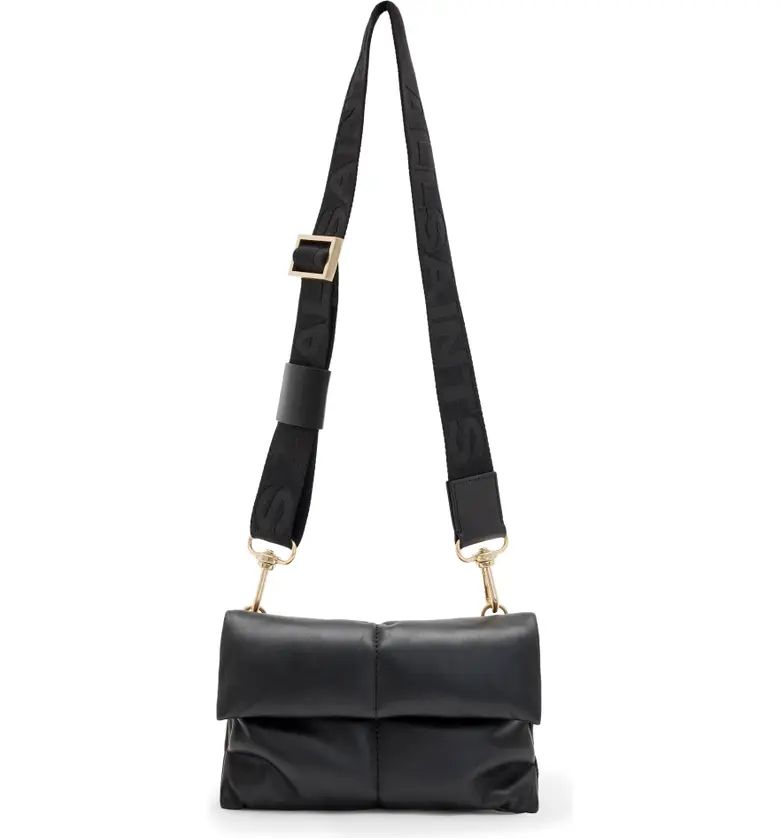 Ezra Logo Strap Leather Crossbody Bag | Nordstrom