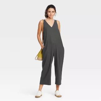 Women's Sleeveless Cropped Jumpsuit - Universal Thread™ | Target