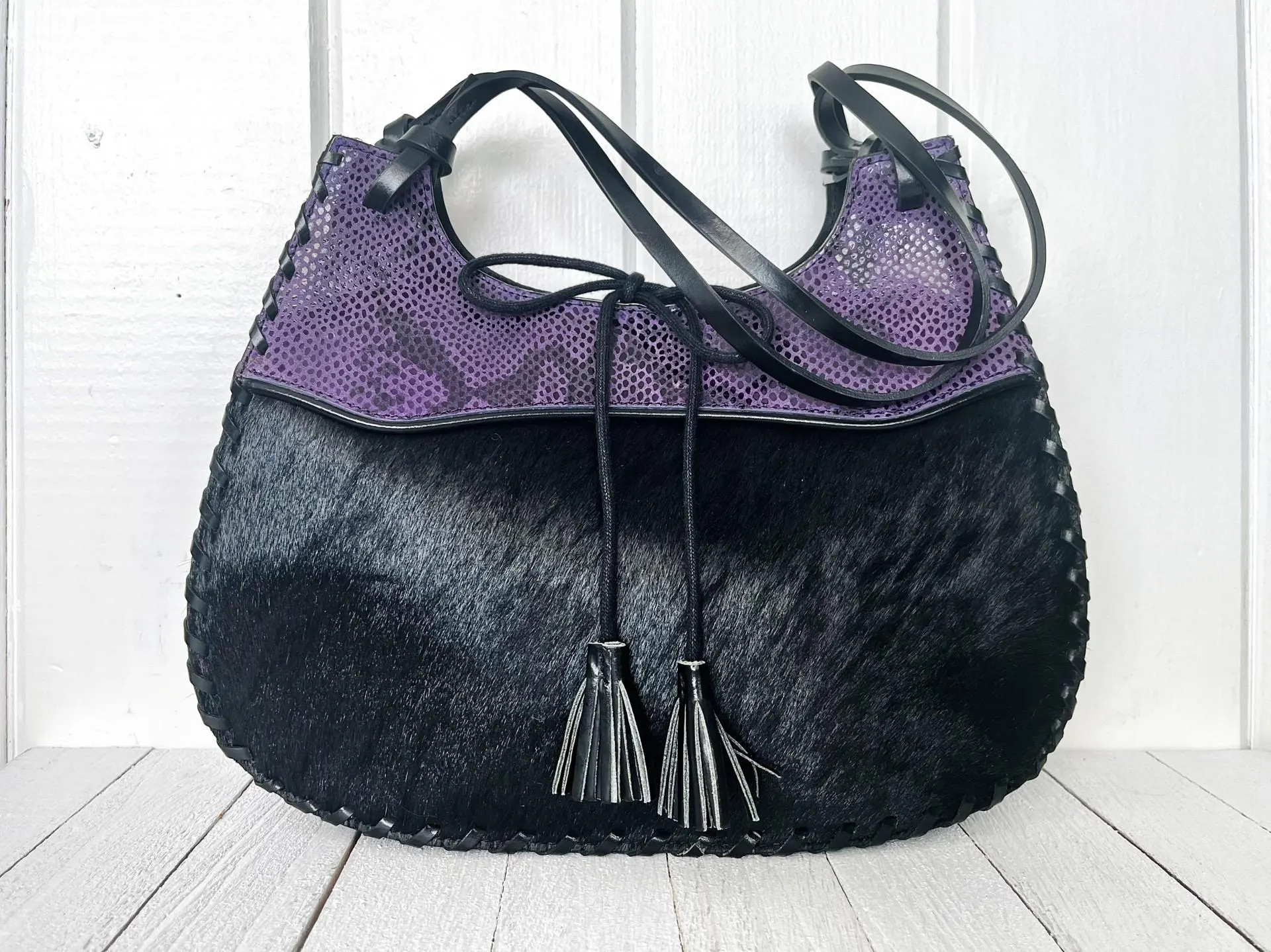 Vintage Holt Renfrew Purse, Cowhide & Snake Print, Purple and Black Handbag - Etsy Canada | Etsy (US)