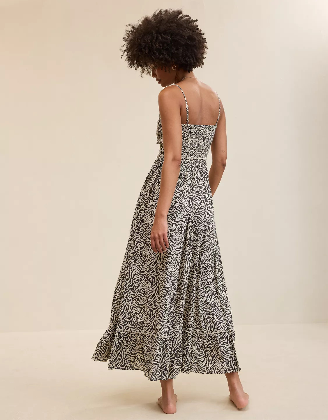 Aerie Button Front Maxi Dress | Aerie