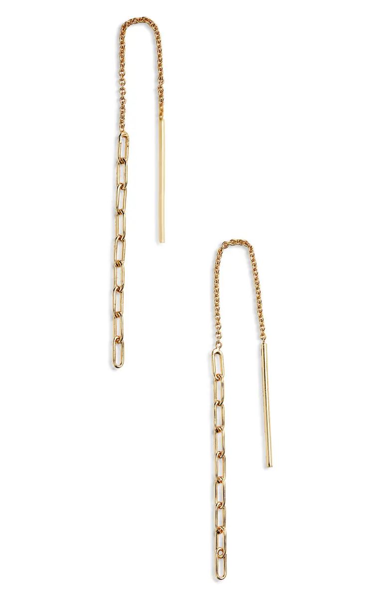 Paper Clip Chain Threader Earrings | Nordstrom
