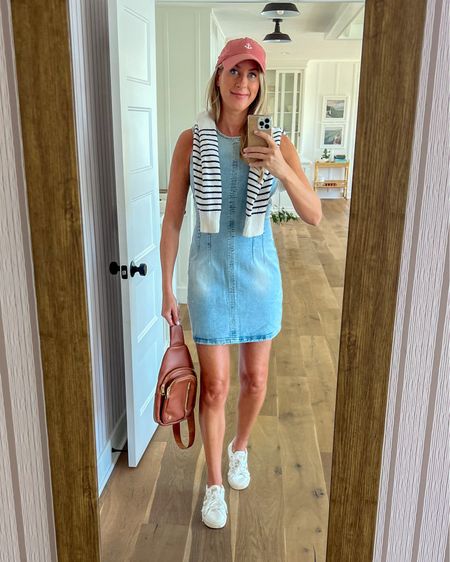 Love this versatile denim dress. Perfect for a casual day or date night. I styled it 3 ways  

#LTKover40