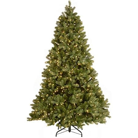 National Tree Company Pre-Lit Artificial Full Christmas Tree, Green, Dunhill Fir, White Lights, I... | Amazon (US)