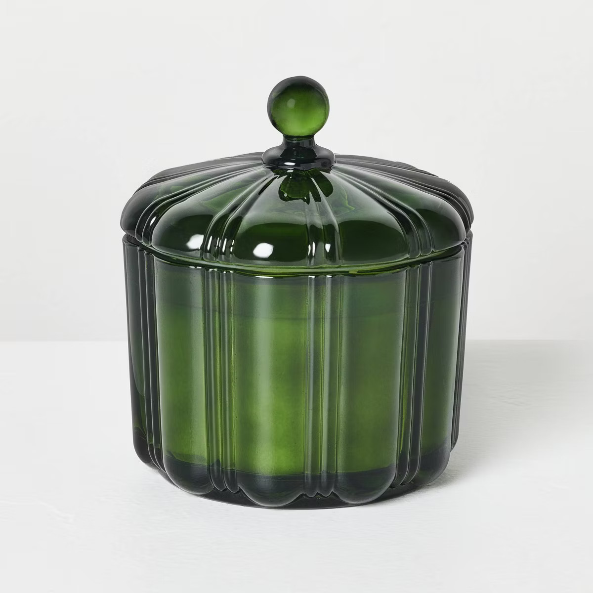 2 Wick Medium Glass with Lid Colored Jar Candle 12oz - Hearth & Hand™ with Magnolia | Target