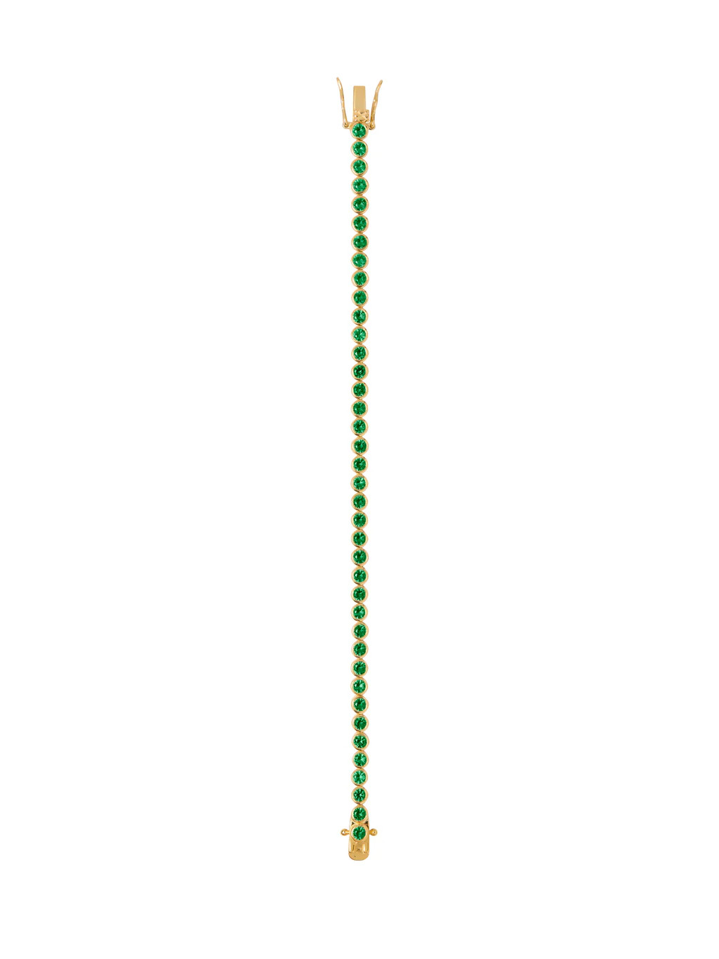 JAMES BEZEL RIVIÈRE BRACELET IN NANO EMERALD | Dorsey