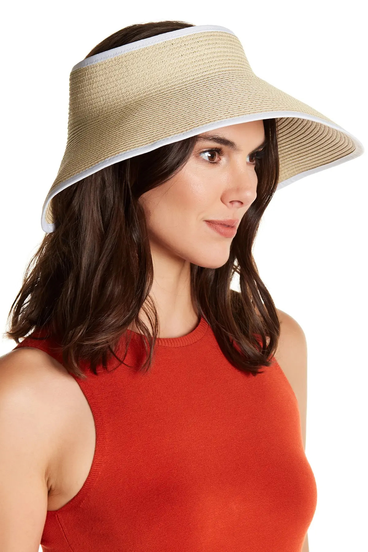 Roll-Up Straw Visor (Women) | Nordstromrack | Nordstrom Rack