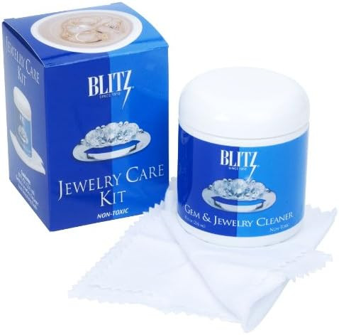 Blitz 692 Jewelry Care Kit with 8 oz Gem & Jewelry Cleaner and Cloth, 2-Pack | Amazon (US)