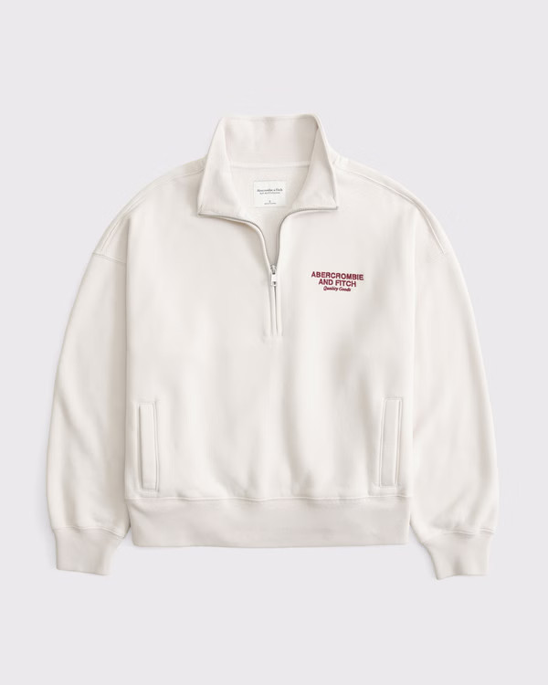 Logo Vintage Sunday Half-Zip | Abercrombie & Fitch (UK)