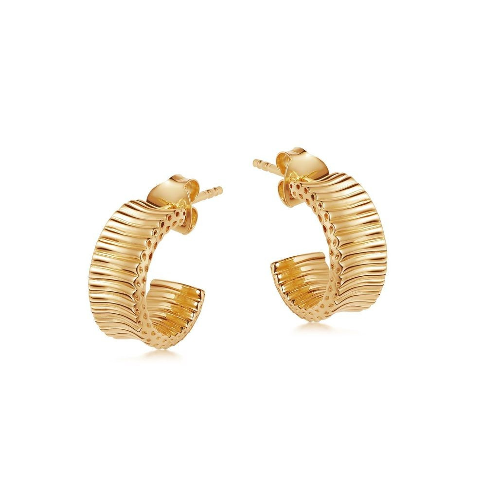 Small Chunky Frill Hoop Earrings | Missoma
