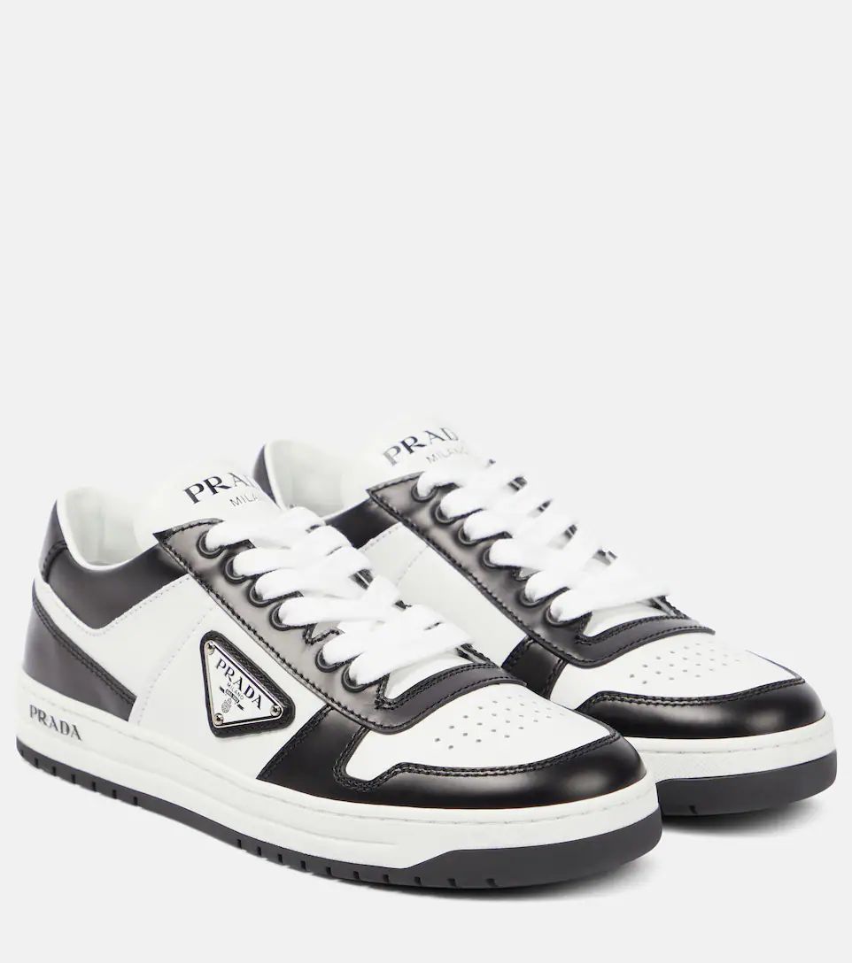 Logo leather sneakers | Mytheresa (UK)