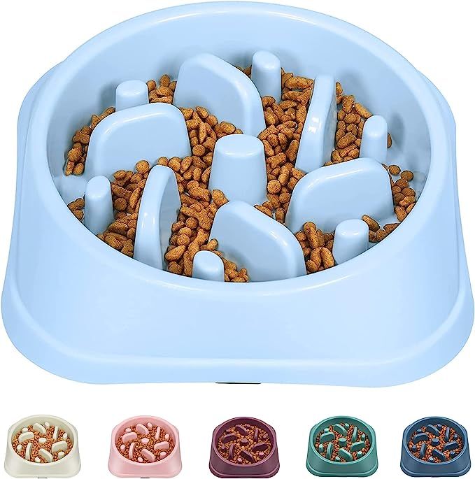 UPSKY Slow Feeder Small Dog Bowls Non-Slip Puzzle Bowl Feeder Interactive Bloat Stop Dog Bowl Ant... | Amazon (US)