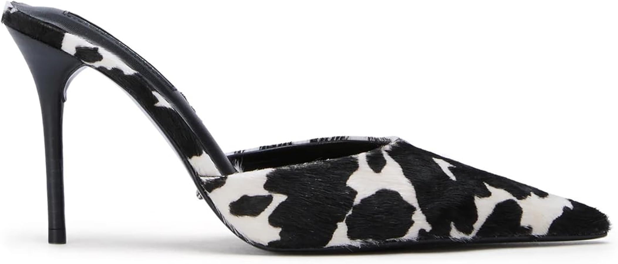 Stiletto Mule Heels for Women Pointed Closed Toe Heeled Mules Slip-On Kitten High Heels Dressy Pu... | Amazon (US)