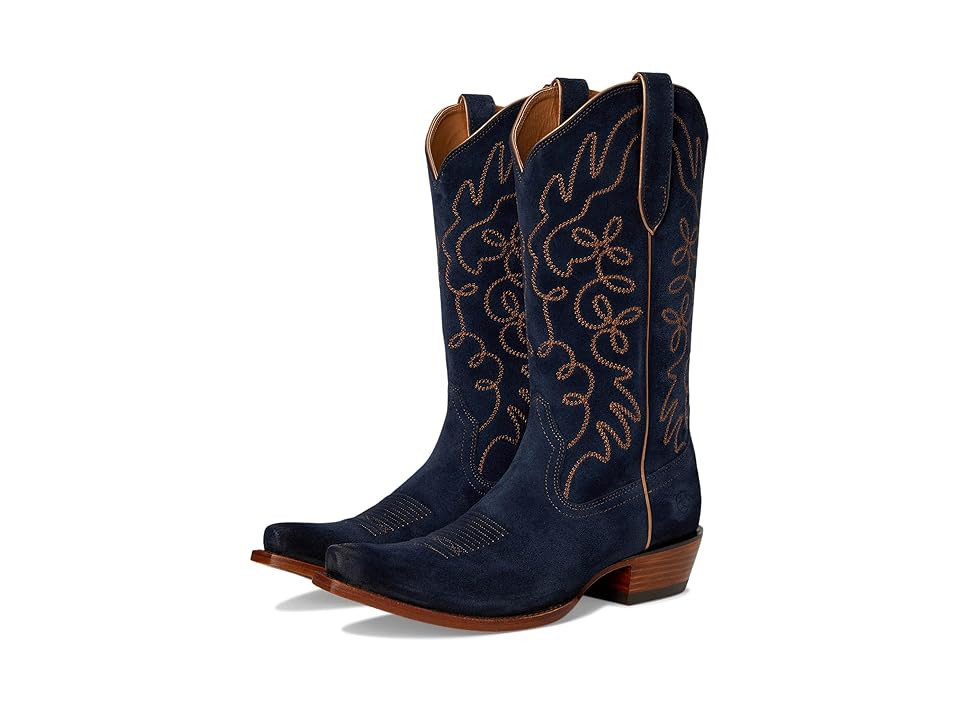 Ariat Jukebox Western Women's Boots Cowboy Women's Boots Polo Blue Suede : 8.5 B - Medium, Leather | Zappos