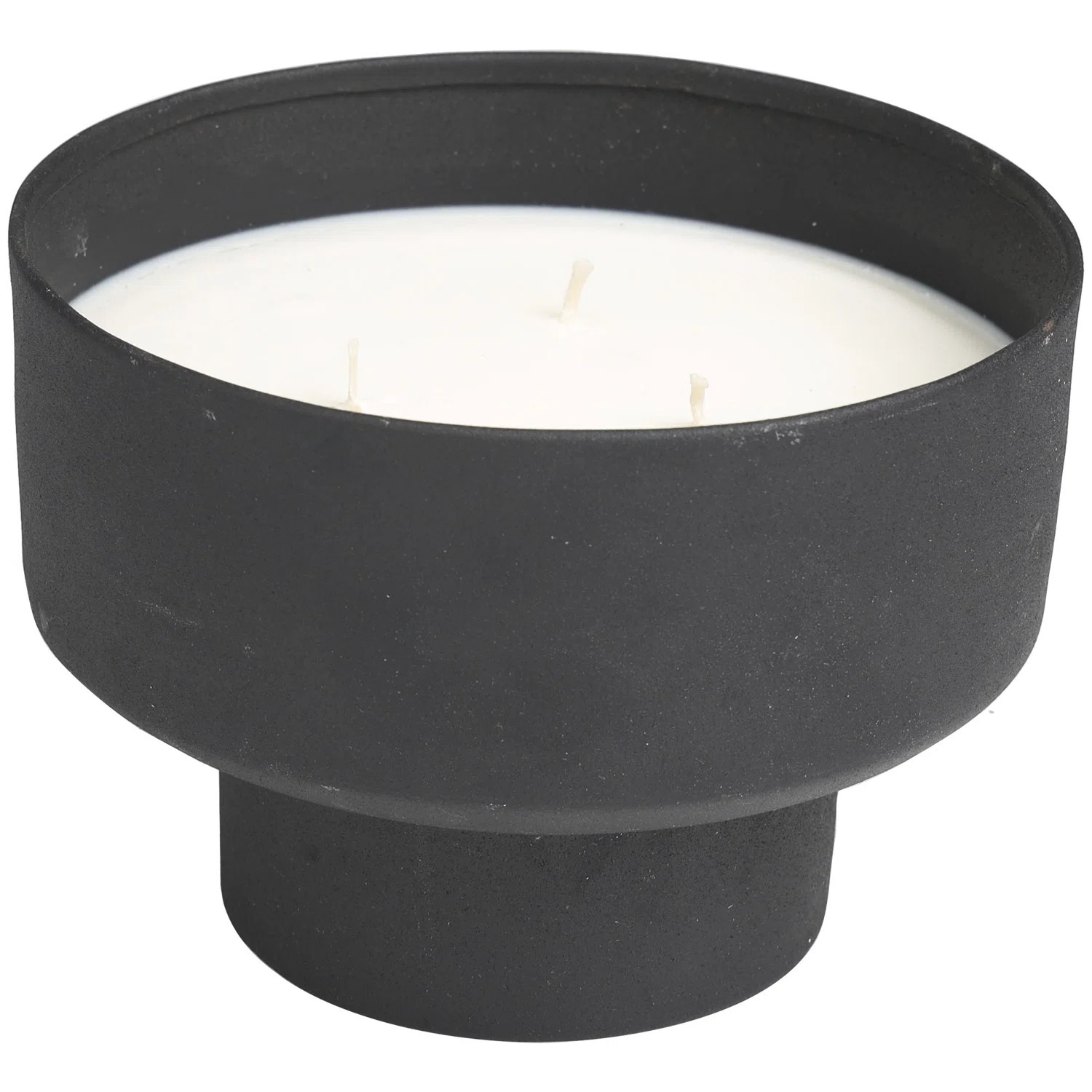 Latitude Run® Metal Scented Matte 50 oz 3 Wick Decorative Candle with White Wax | Wayfair | Wayfair North America