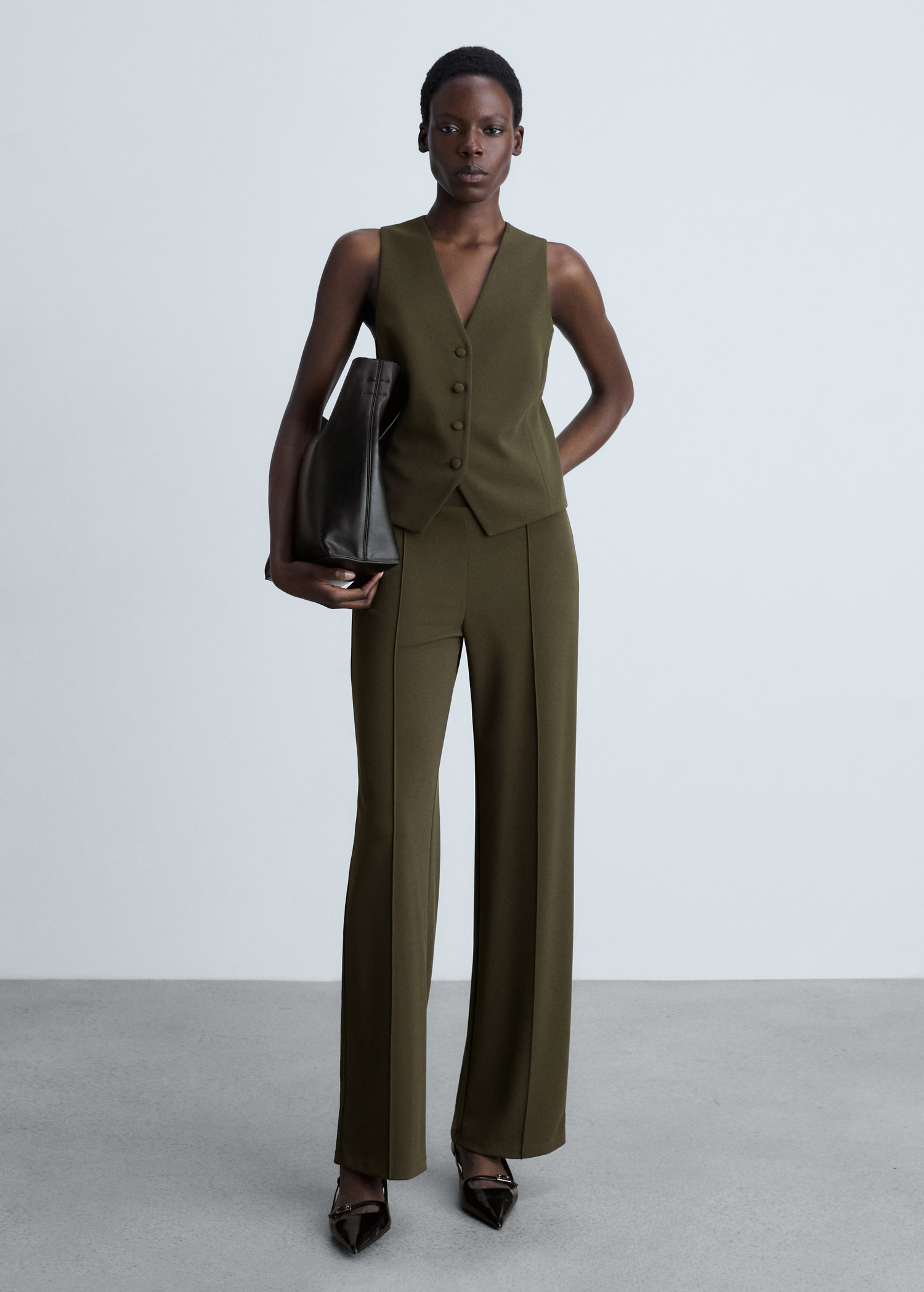 Suit waistcoat with buttons - Women | MANGO United Kingdom | MANGO (UK)