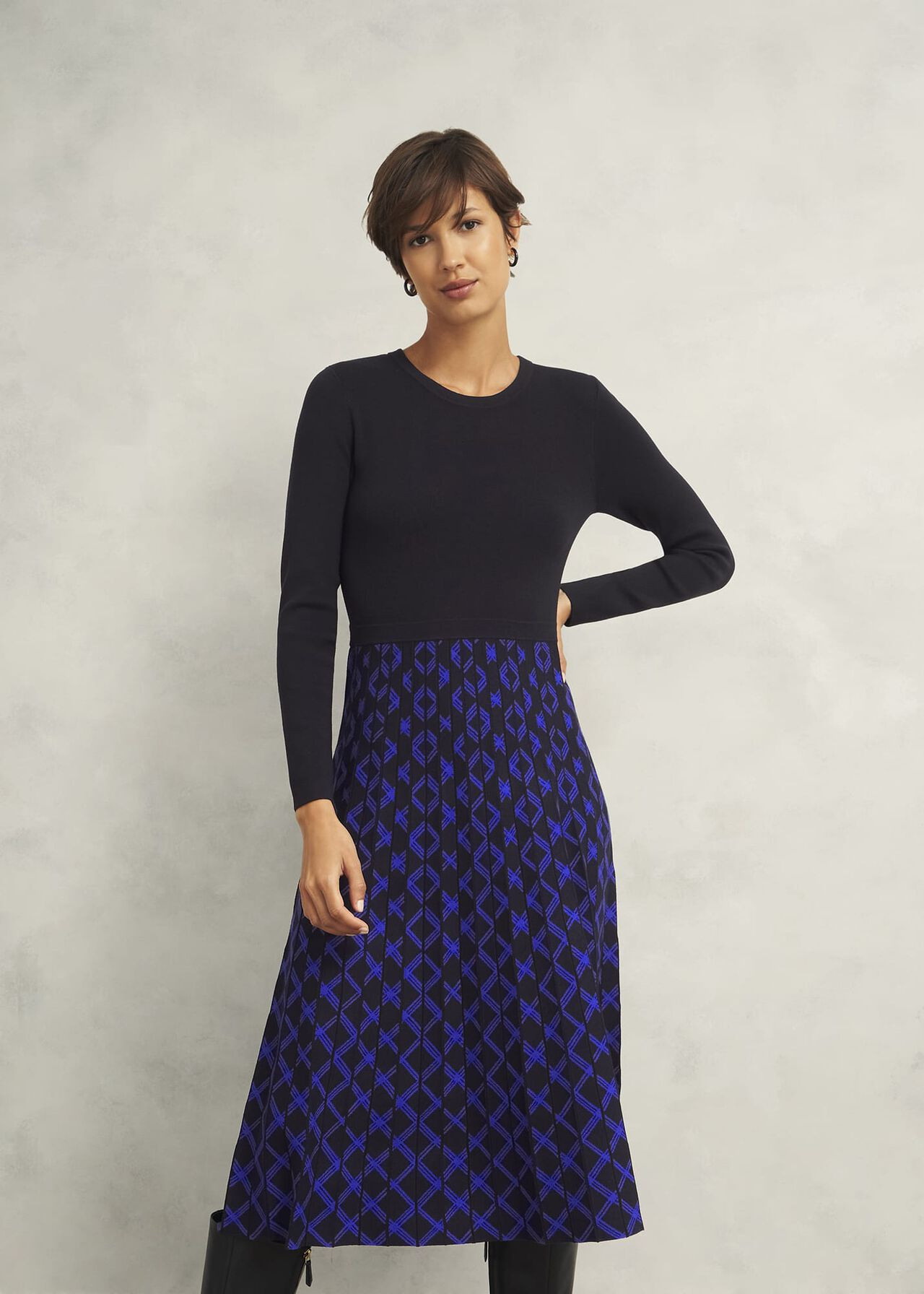 Larna Knitted Dress | Hobbs US | | Hobbs