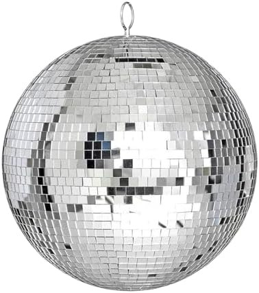 Alytimes Mirror Disco Ball - 8-Inch Cool and Fun Silver Hanging Party Disco Ball –Big Party Dec... | Amazon (US)
