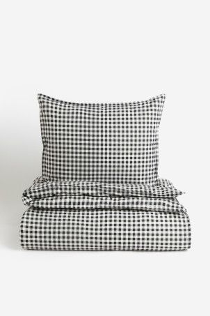 Patterned King/Queen Duvet Cover Set | H&M (US + CA)