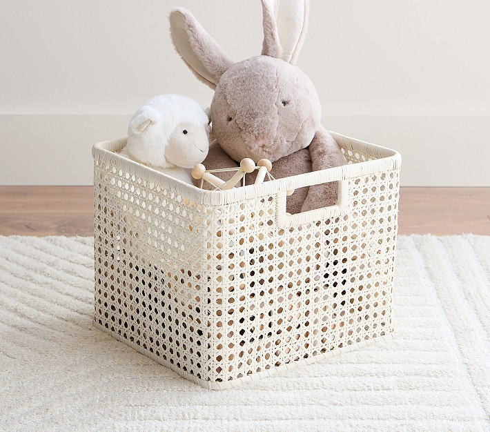 Sadie Caned Utility Bin | Pottery Barn Kids