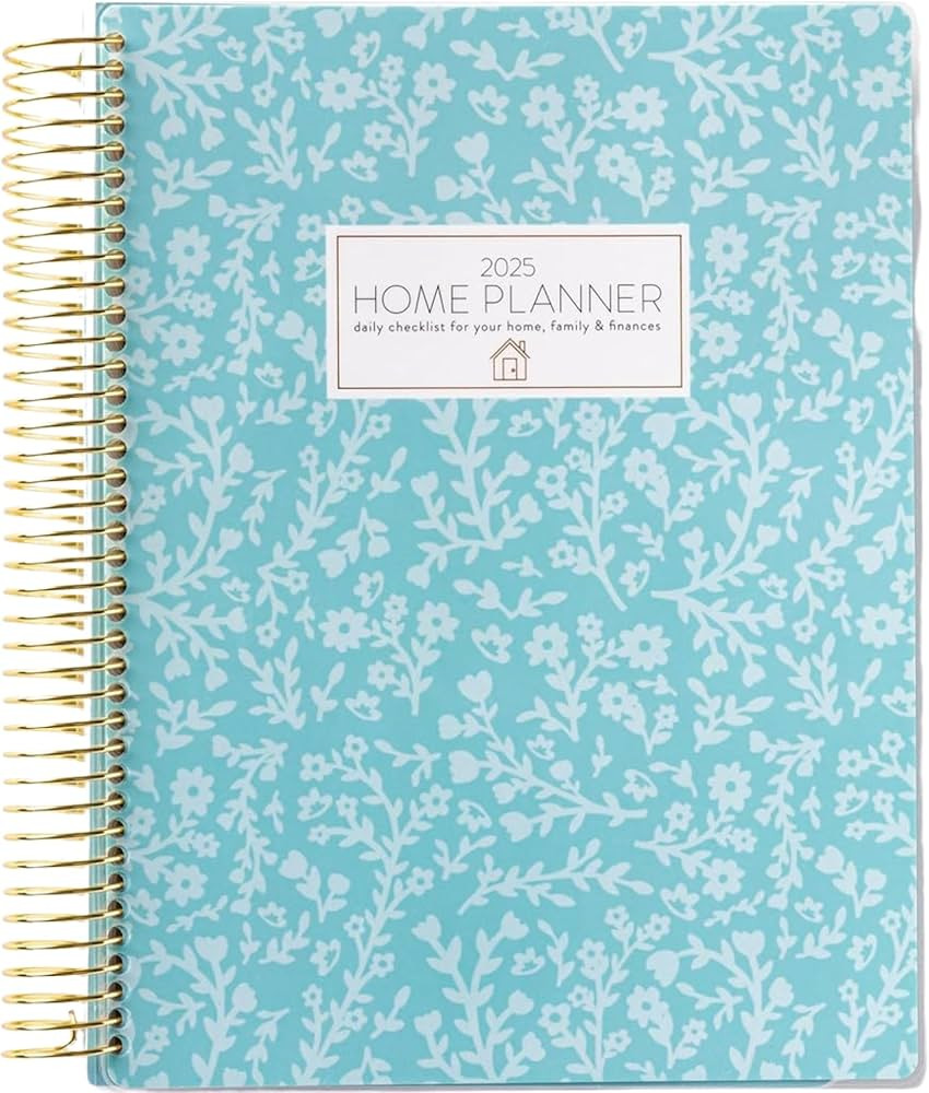 Home Planner 2025 (Floral) | Work from Home Planner w/Stickers | Daily Checklist | Monthly Budget... | Amazon (US)