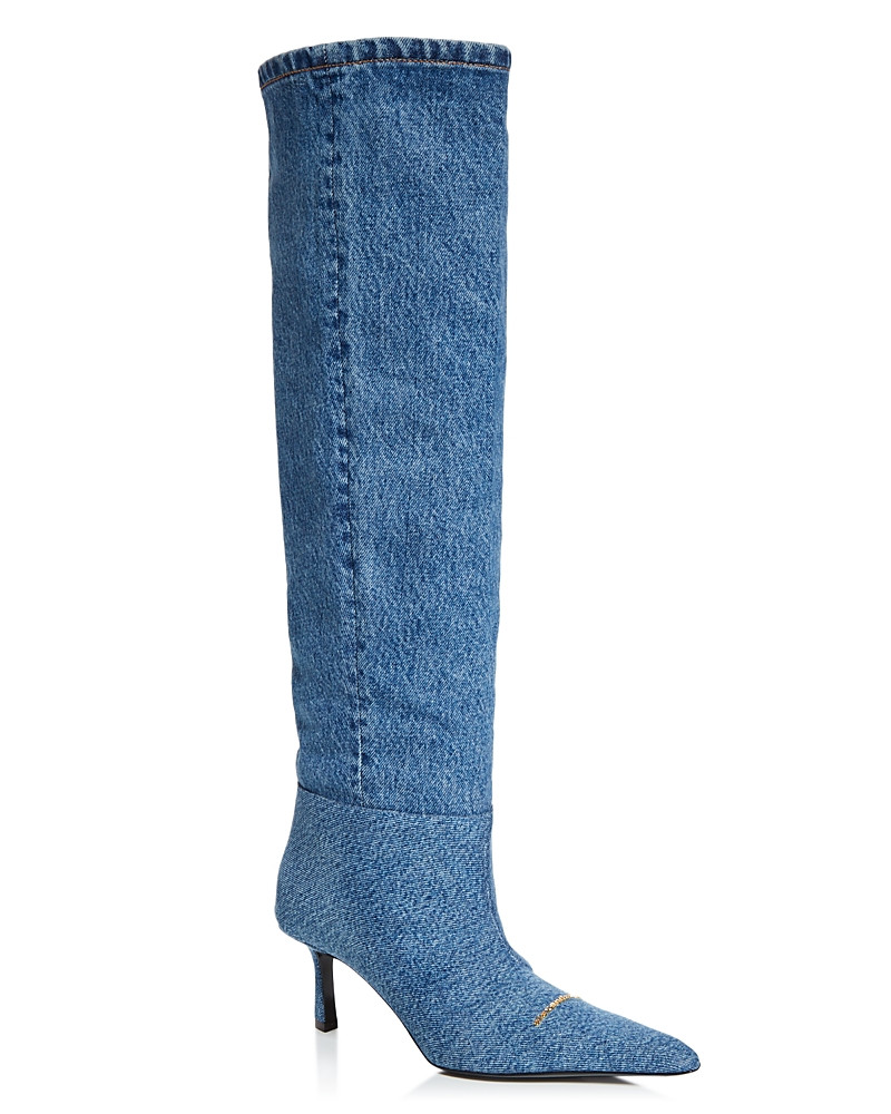 Alexander Wang Women's Viola Denim Slouch Boots | Bloomingdale's (US)