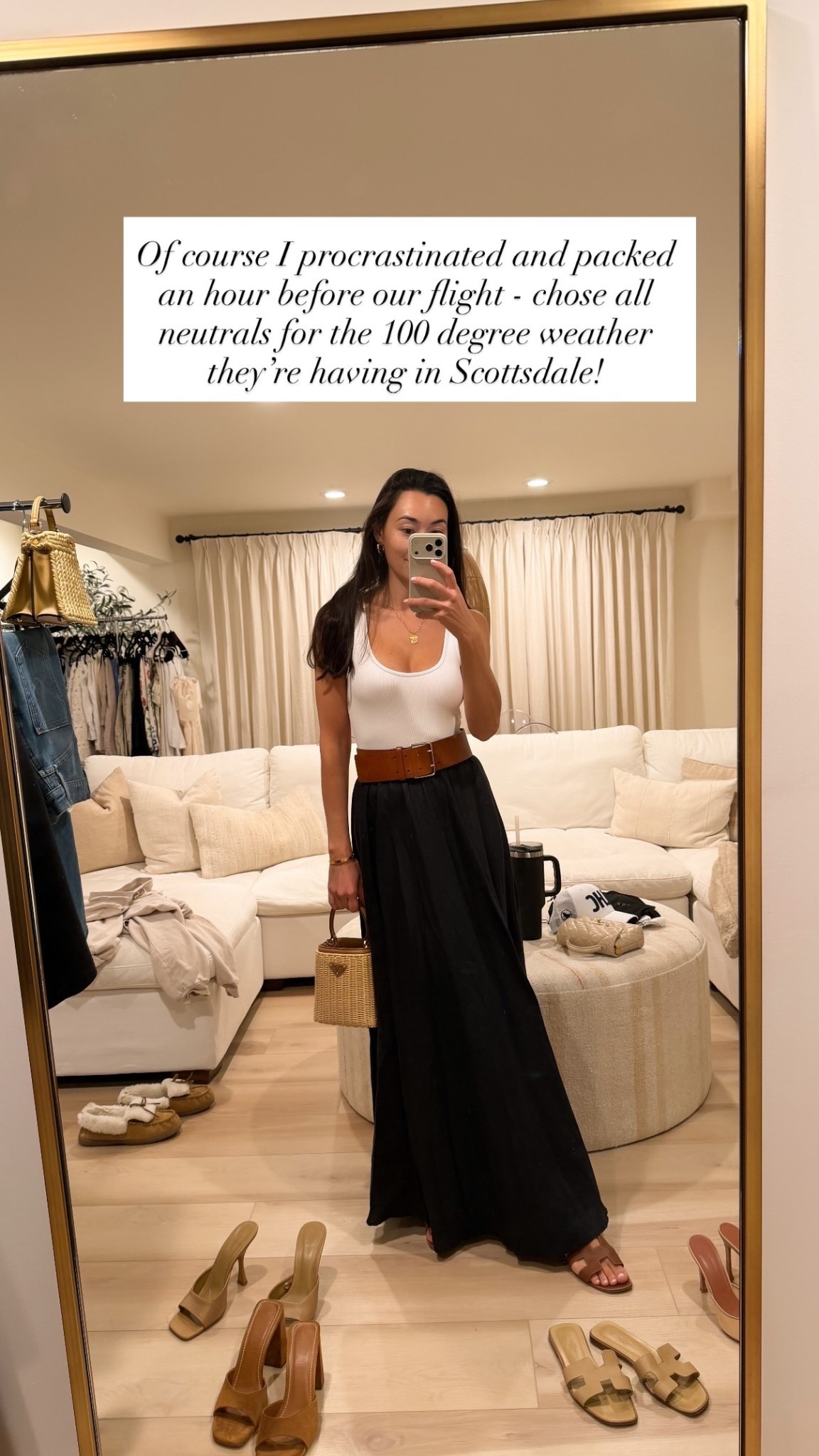 Bodysuit tank, black linen skirt, leather belt, spring outfit. Skirt is old from Faithfull and belt is vintage. 

#LTKgrwm #LTKootd #LTKstorytime