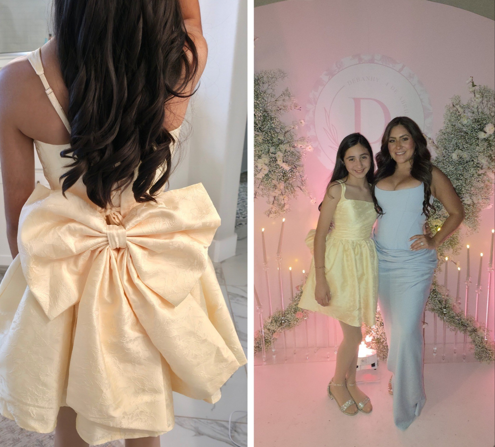 Kimberly's dress, she is wearing a womens size 2! Available in every color possible.  

