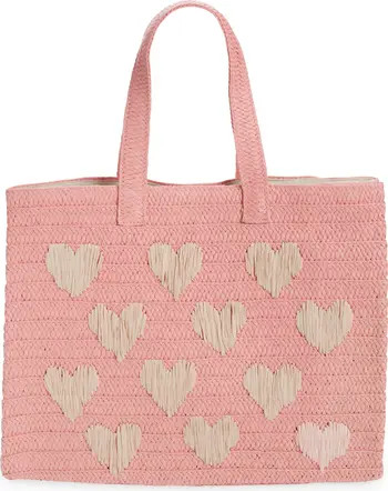 btb Los Angeles Be Mine Straw Tote | Nordstrom | Nordstrom