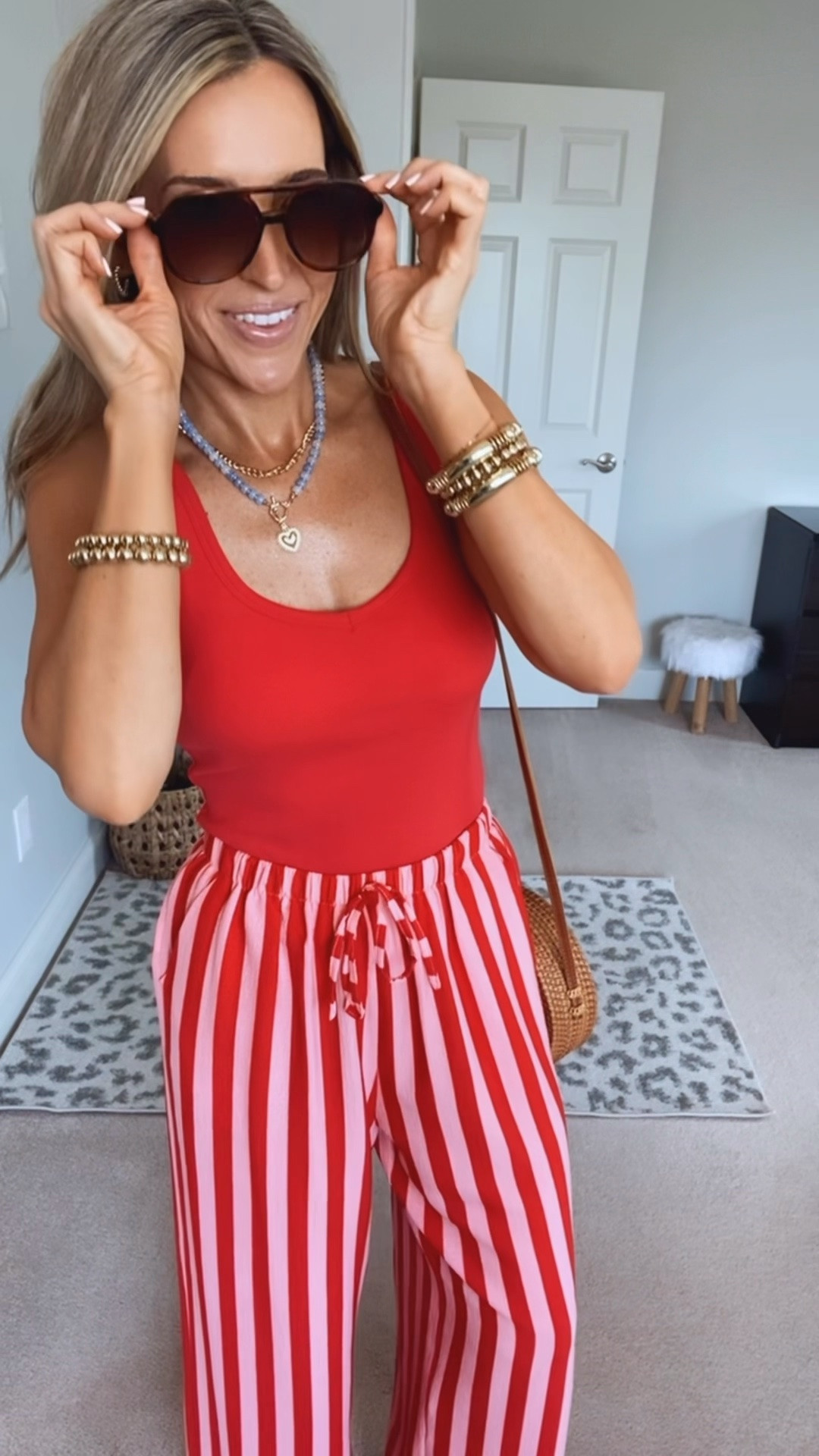Fun summer outfit with these adorable striped pants! So comfy and stylish. They’re lightweight linen blend material! Stretchy waistband & so comfortable!!

#LTKootd #LTKSeasonal #LTKPetite