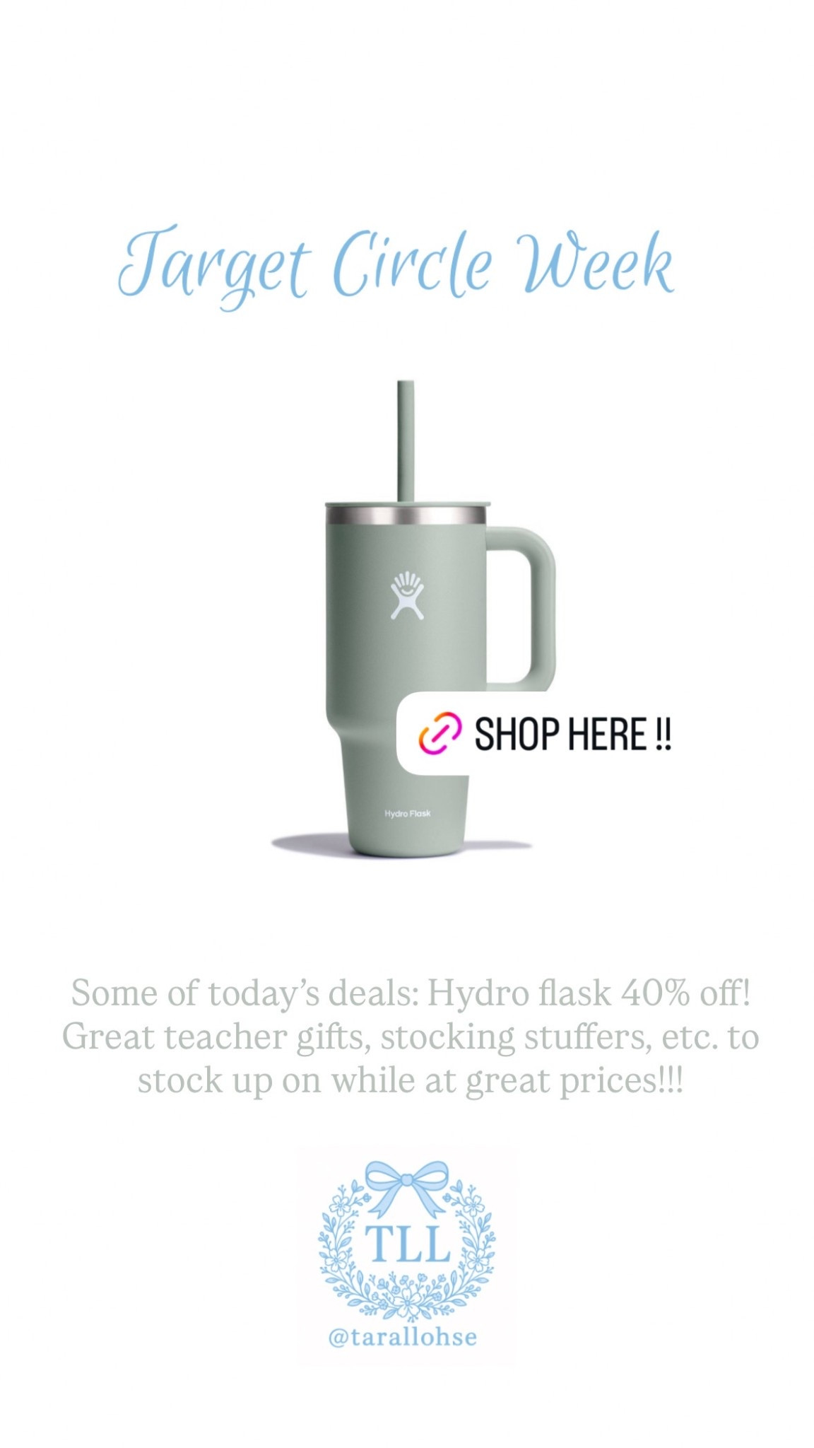 Great deal on hydro flasks!! Perfect holiday gifts. 

#LTKSeasonal #LTKSaleAlert #LTKFamily