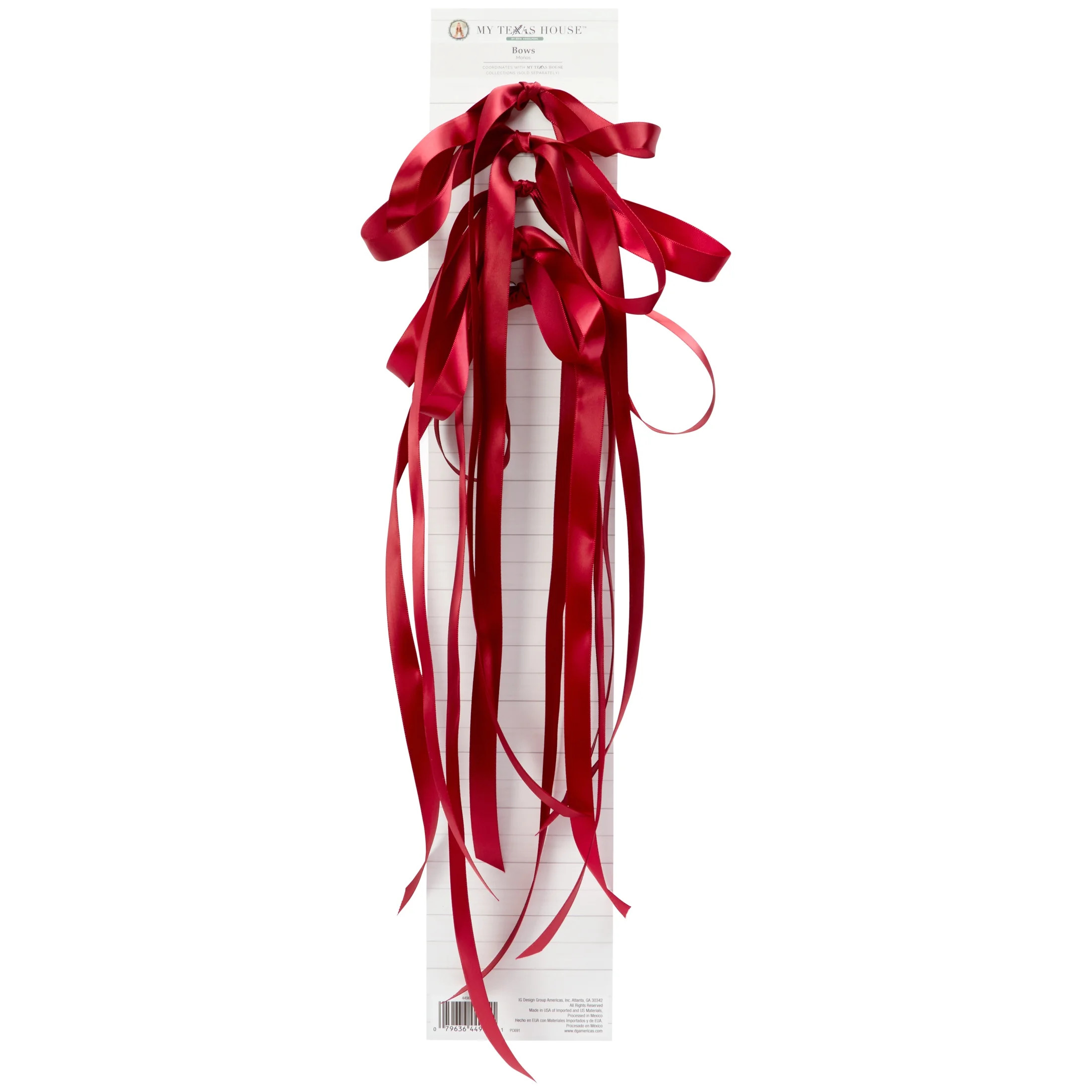 My Texas House Burgundy Tie Bows 10 Pack Tie Bows | Walmart (US)