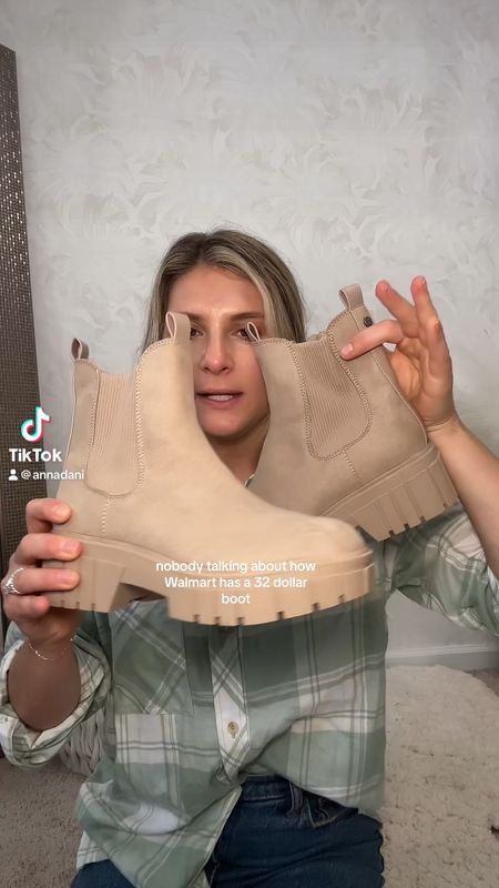 Steve Madden Chelsea boots Madden nyc boots from Walmart so more affordable and $32! So comfy.  Fall shoes fall outfit ideas fall boots tan boots waterproof with sole 

#LTKshoecrush #LTKSeasonal #LTKfindsunder50