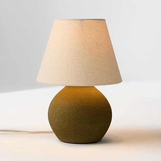 Elsa Table Lamps, Table Lamp, 12.5 Inches High, Ceramic, Green | West Elm (US)