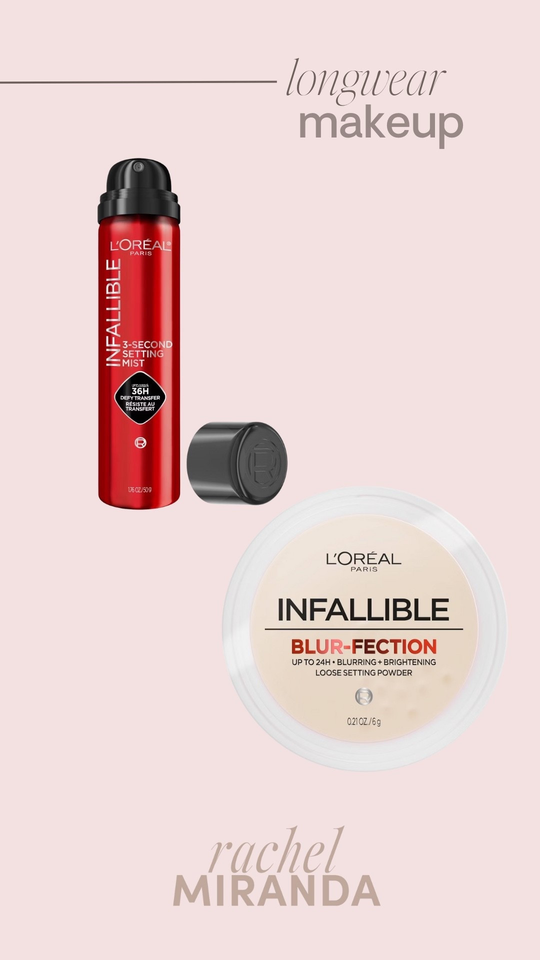 My favorite setting spray plus it’s affordable! 

#LOrealParisPartner #ad  It’s the holiday season, which means a whole lot of travel to see loved ones
But hitting the road doesn’t mean we have to sacrifice our look.
The L’Oréal Paris Infallible 3-Second Setting Spray is my secret holiday time saver! Jjust one quick mist locks in my makeup for up to 36 hours of flawless wear.
It’s transfer-resistant, sweat-proof, and smudge-proof, so my makeup stays put from take-off to arrival. No cracking, no caking, it's truly the ultimate holiday travel essential.

#LOrealParisMakeup #LOrealParisCosmetics #TargetPartner #Target @lorealparis @target @targetstyle
@shop.ltk #liketkit




#LTKBeauty #LTKHoliday #LTKGiftGuide