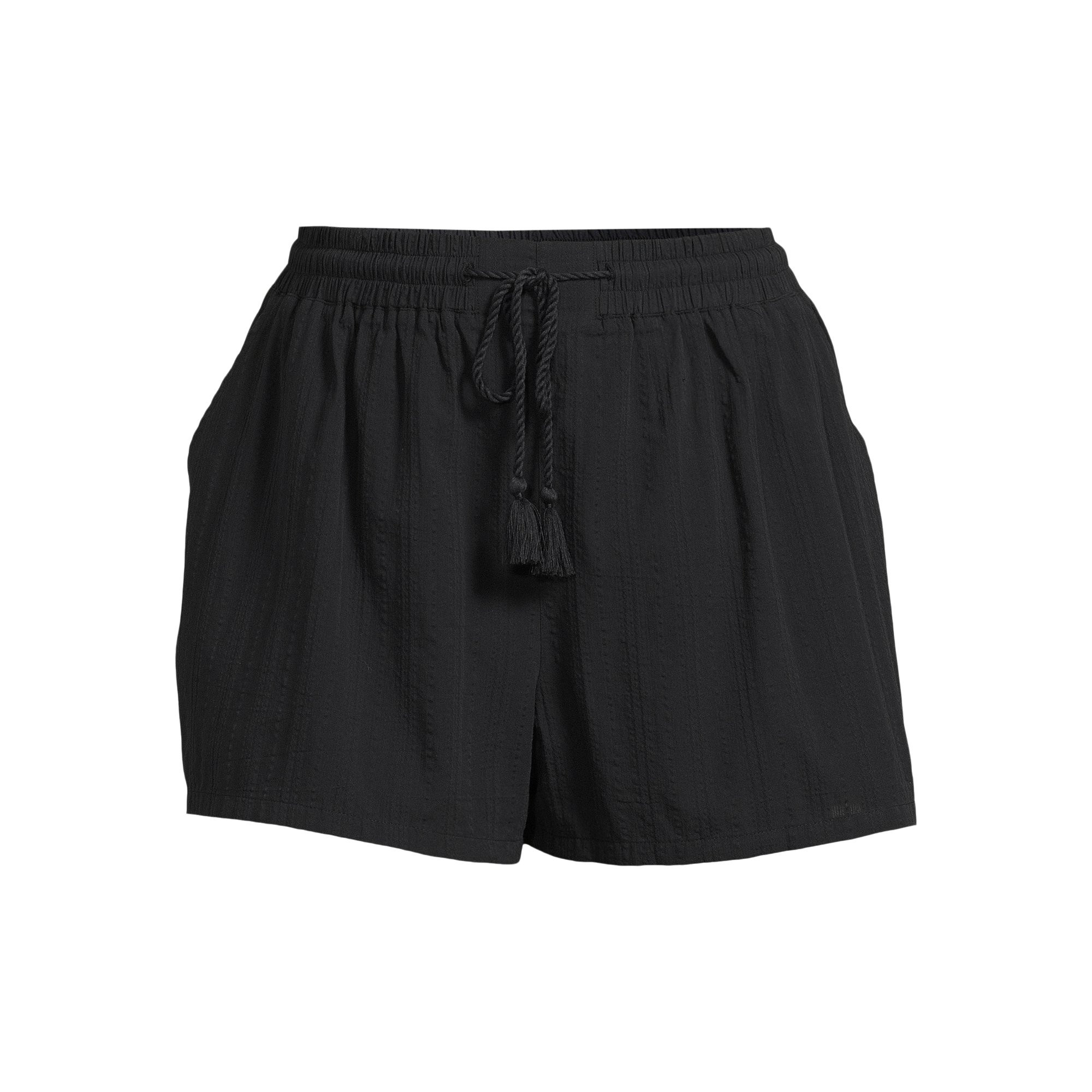 Time and Tru Women's and Women's Plus Cotton Pull On Coverup Shorts, Sizes XS-3X | Walmart (US)