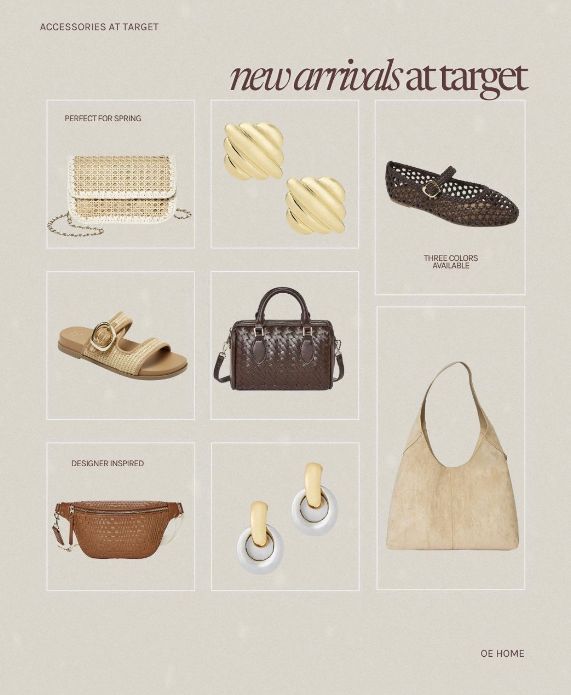Spring accessories at Target 
New arrivals at Target 
Handbags at Target 
New arrivals in shoes 
Spring shoes 
Spring handbags 
Target - A New Day 
Spring accessories 

#LTKgrwm #LTKSaleAlert #LTKWorkwear