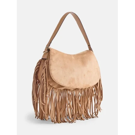 Scenario Women's Saddle Bag, Brown Fringe | Walmart (US)