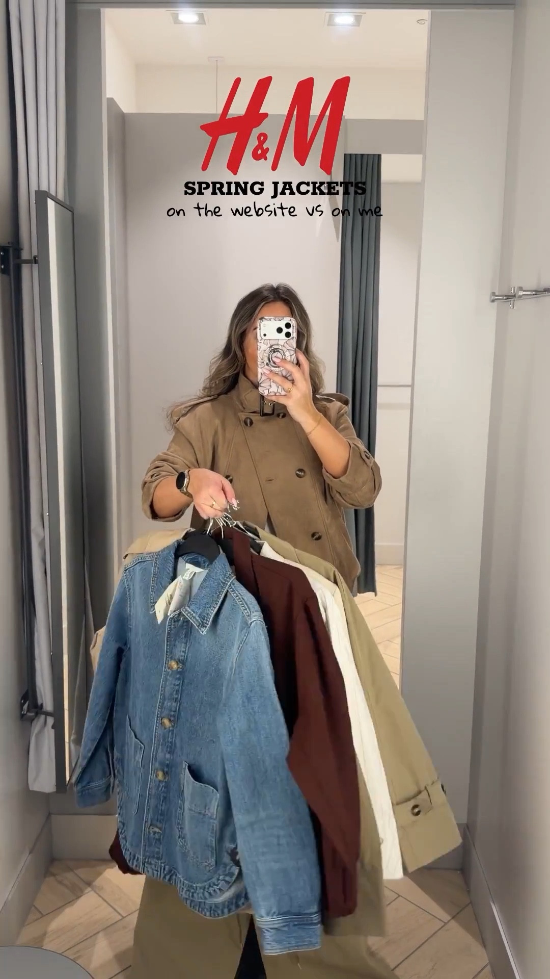 H&M Spring jackets 🌸✨

I’m a uk size 10 and I’m wearing;
Short trench - small
Khaki blazer - size 12
Denim jacket - small
Cream blazer - size 12
Brown jacket - small 
Trench coat - small (oversized fit)

#LTKunboxing #LTKspring #LTKstyletip