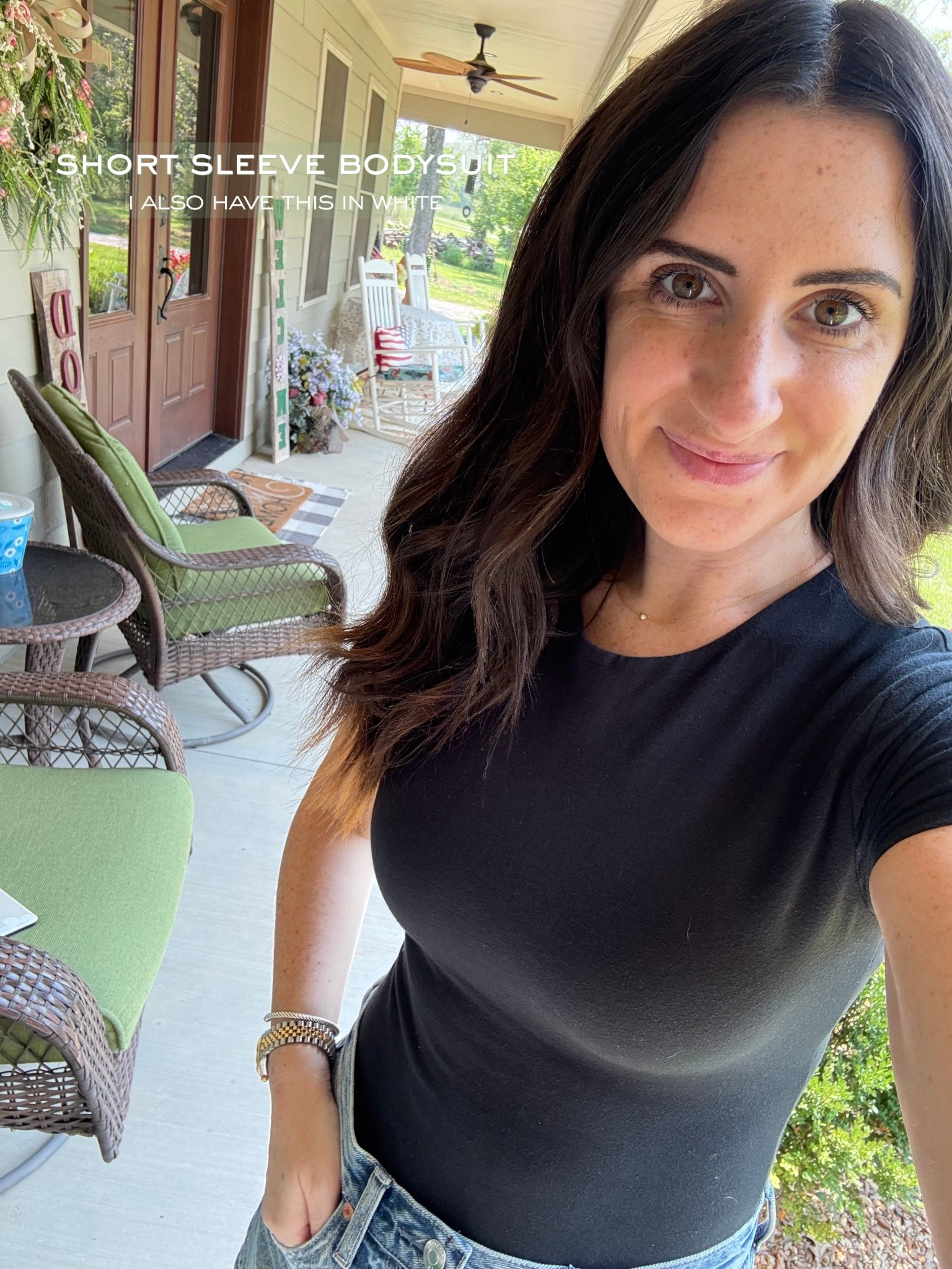 Short Sleeve Bodysuit

Another staple bodysuit I always come back to. I also have this one in white.

Closet Staples | Wardrobe Essentials | Basics

@abercrombie 

#LTKSpringSale #LTKootd #LTKPetite