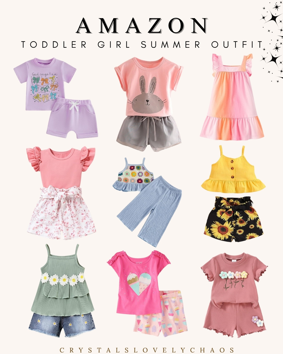 These Amazon toddler girls’ spring‑summer outfits are the perfect cute and comfy looks for sunny play days ☀️👧 

 #LTKootd #LTKBaby #LTKKids