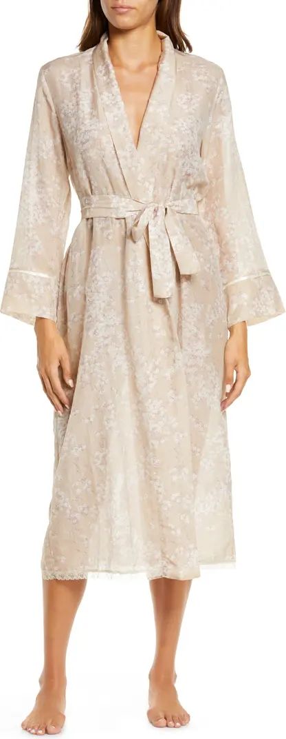 Papinelle Cherry Blossom Cotton & Silk Robe | Nordstrom | Nordstrom