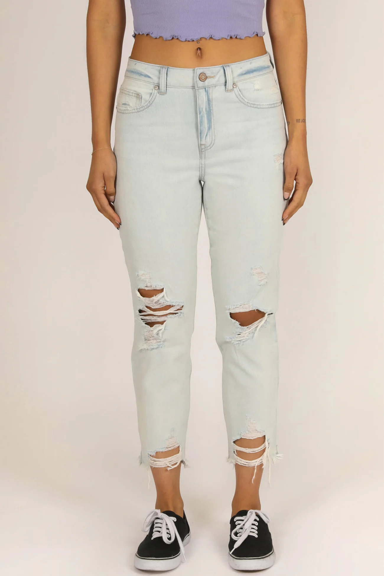High Rise Jersey Crop Pant | ReWash