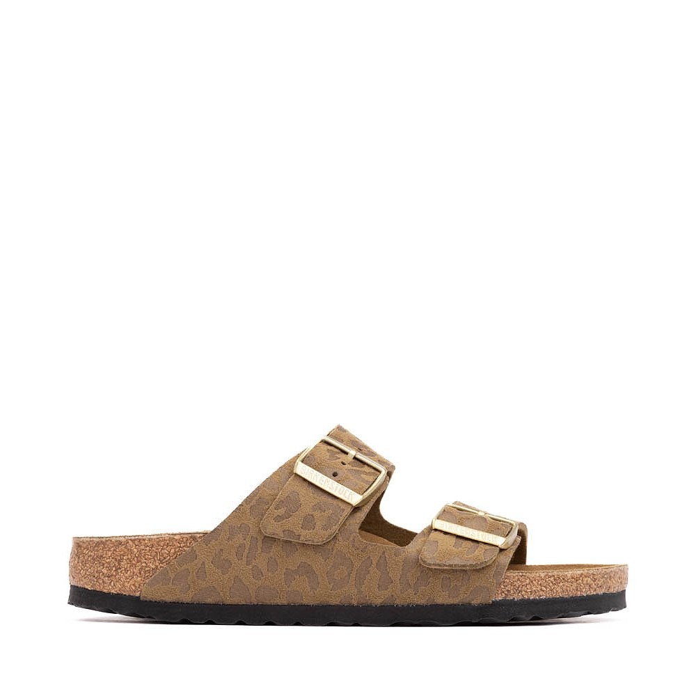 Womens Birkenstock Arizona Slide Sandal - Leo Khaki | Journeys