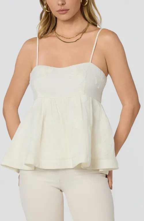 ASTR the Label Zoe Babydoll Top in Cream at Nordstrom, Size X-Small | Nordstrom